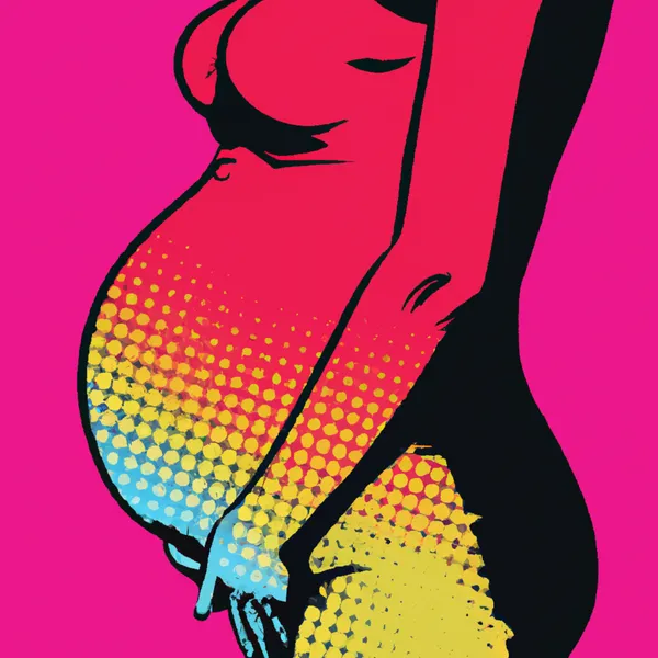 A pregnant woman.